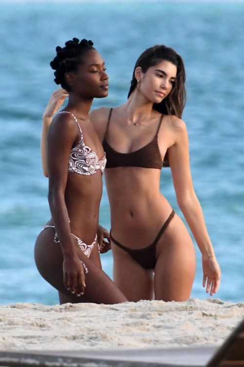 Cindy Mello and Sym Simma at Bikini Photoshoot in Miami 11/14/2021 10