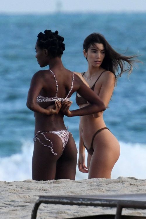 Cindy Mello and Sym Simma at Bikini Photoshoot in Miami 11/14/2021 11