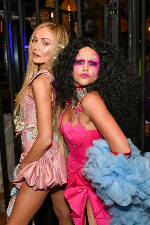 Clara Paget and Jaime Winstone at Halloween Party in London 10/28/2021 3