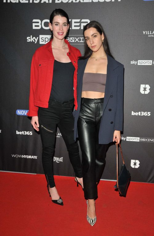 Claudia Lavender attends The Boxxer Boxing Tournament at Wembley Arena in London 11/20/2021 2