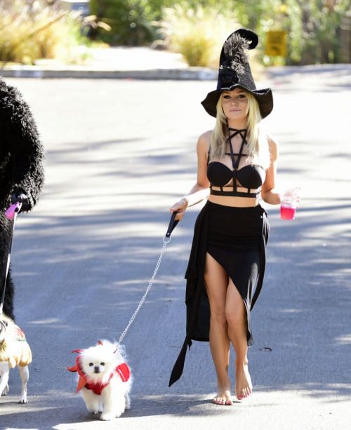 Courtney Stodden walks in 2021 Halloween Dress up in Los Angeles 10/31/2021 9