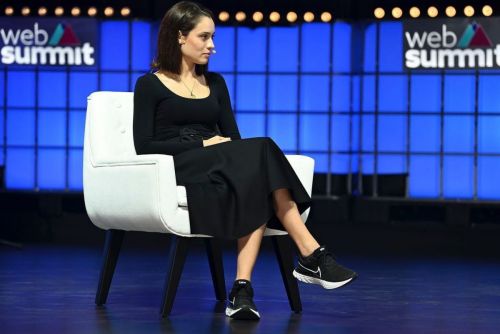 Daniela Melchior at Web Summit 2021 at Altice Arena in Lisbon 11/04/2021