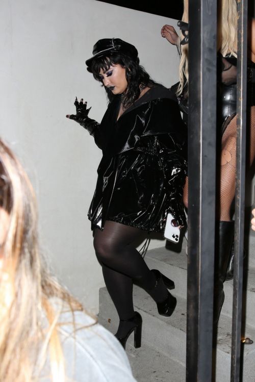 Demi Lovato and Tana Mongeau at a Halloween Party in West Hollywood 10/30/2021 4