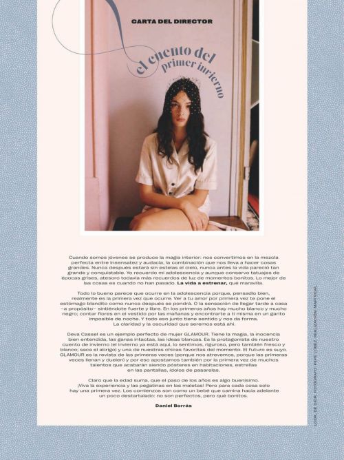 Deva Cassel Photoshoot in Glamour Magazine, Spain December 2021/January 2022 1