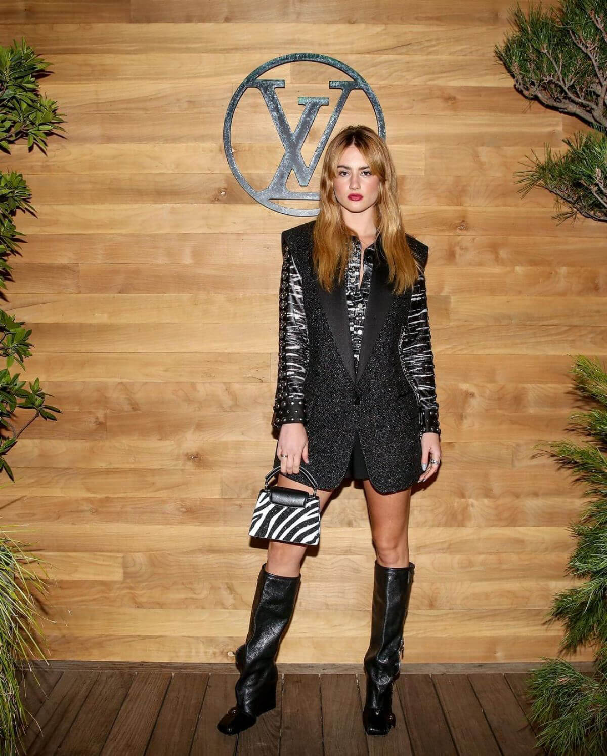 Grace Van Patten at Louis Vuitton and Nicolas Ghesquiere Celebrate in Malibu 11/19/2021