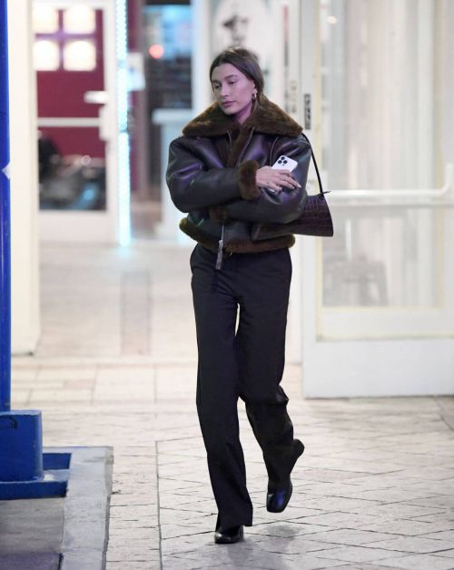 Hailey Bieber seen in Acne Studios Jacket Out in Los Angeles 11/18/2021 1