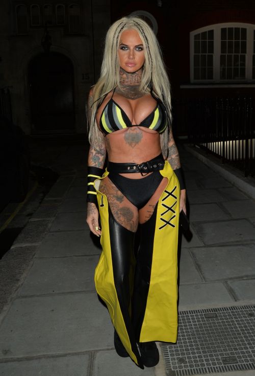 Jemma Lucy arrives at 2021 Halloween Party in London 10/31/2021
