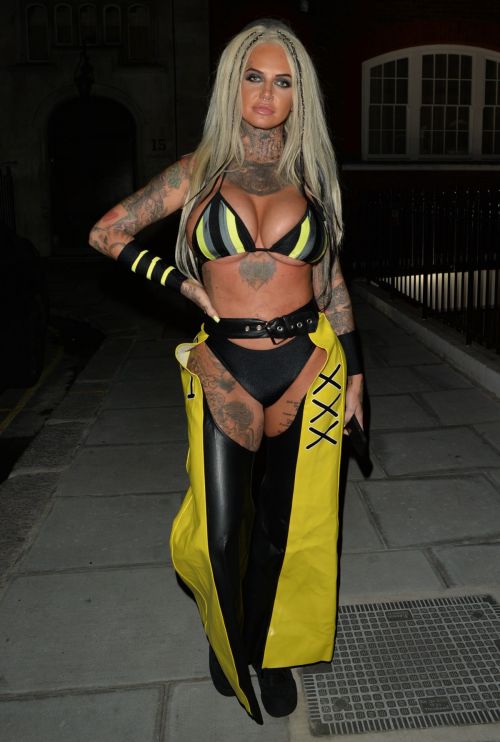 Jemma Lucy arrives at 2021 Halloween Party in London 10/31/2021
