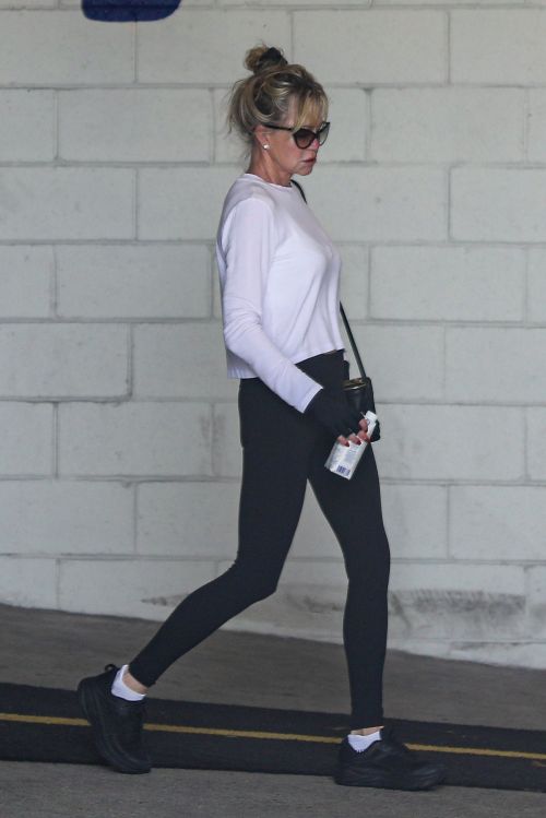Melanie Griffith Leaves After Workout a Gym Session in Beverly Hills 11/04/2021