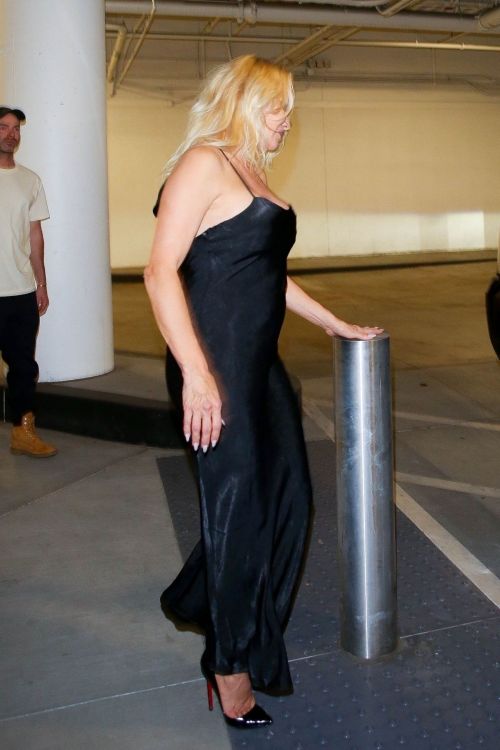 Pamela Anderson in Black Dress Out in Beverly Hills 11/05/2021 6