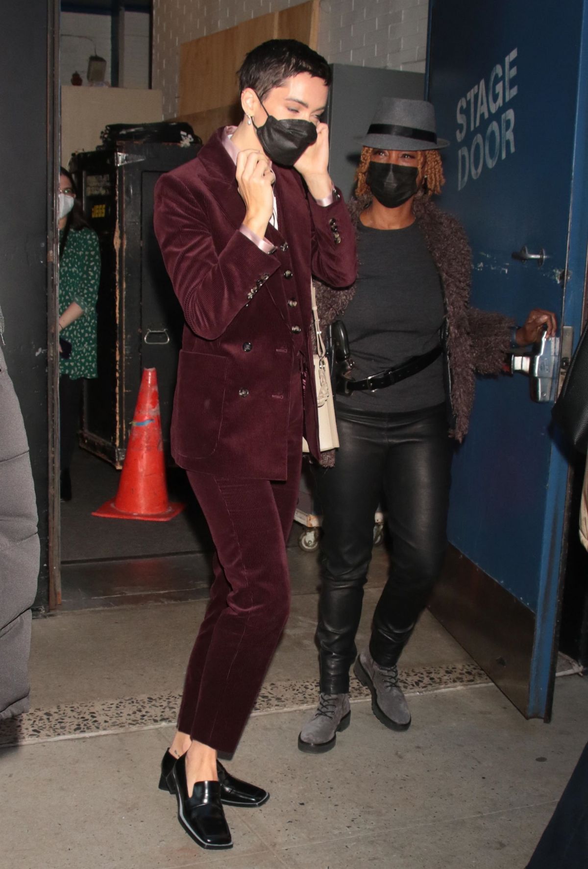 Rebecca Hall Leaves Good Morning America in New York 11/05/2021
