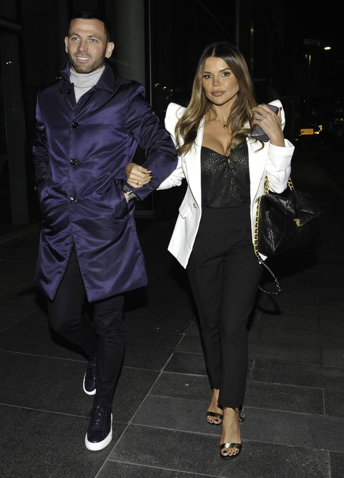 Tanya Bardsley with Her Hubby Phil Bardsley at The Ivy in Manchester 11/04/2021