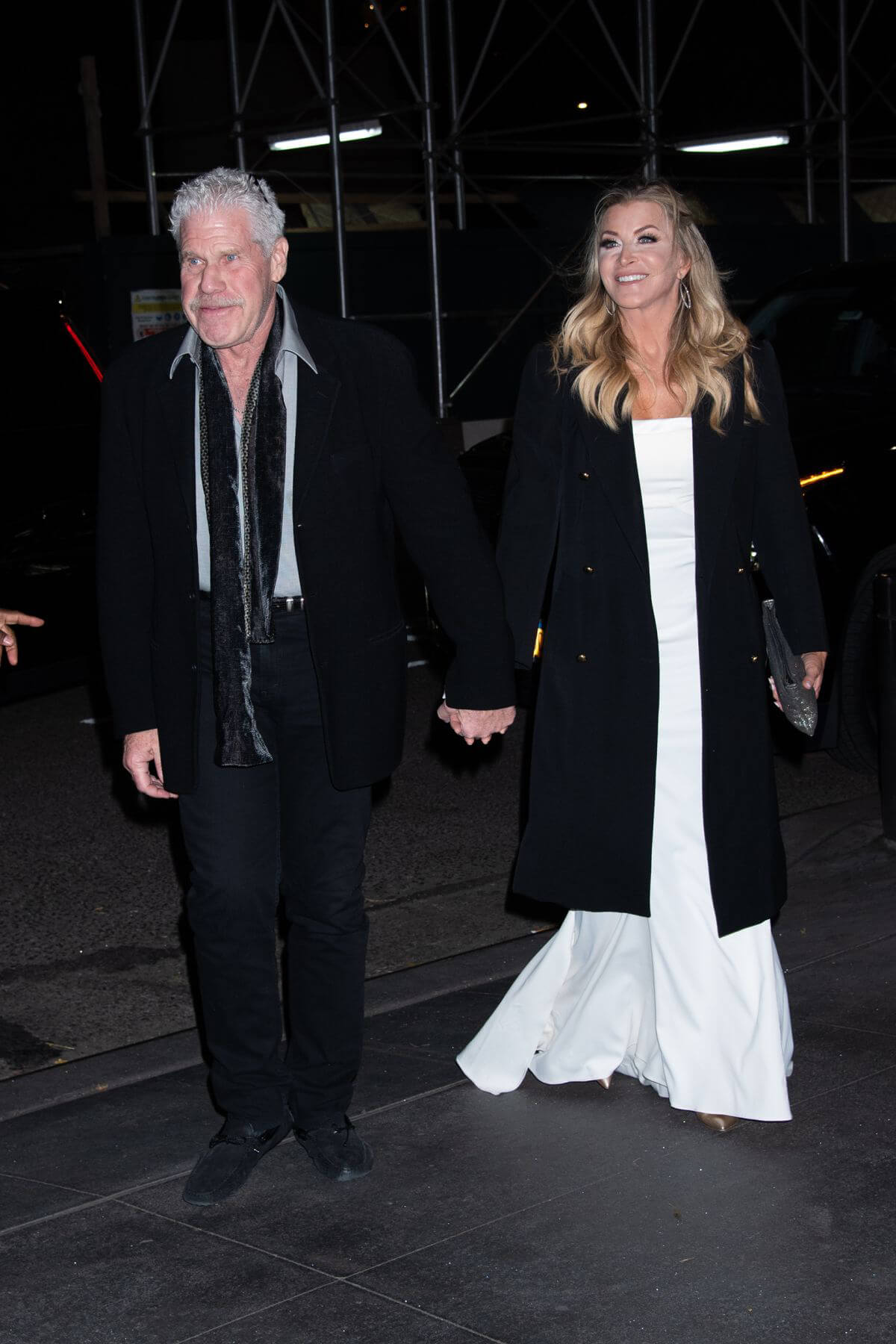 Allison Dunbar and Ron Perlman Night Out at Lincoln Center in New York 12/05/2021