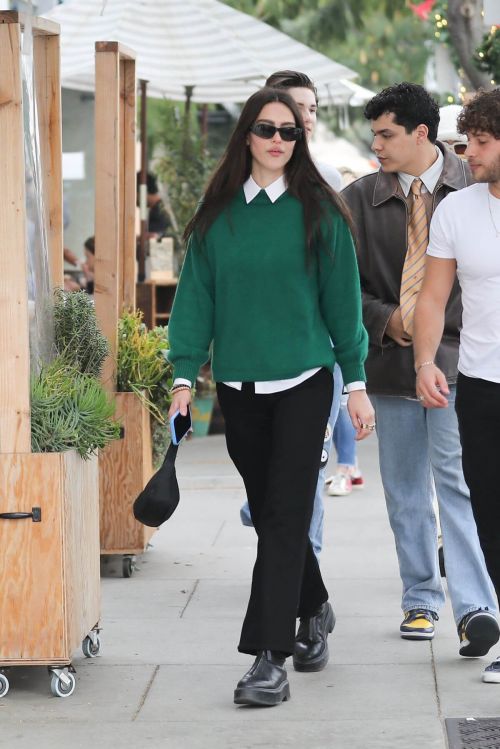 Amelia Hamlin and Eyal Booker Out for Lunch at Croft Alley in Beverly Hills