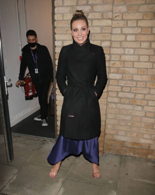 Amy Dowden seen in Black Long Coat Night Out in London 12/06/2021 4