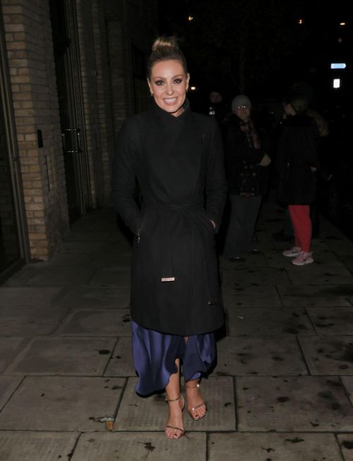 Amy Dowden seen in Black Long Coat Night Out in London 12/06/2021 3