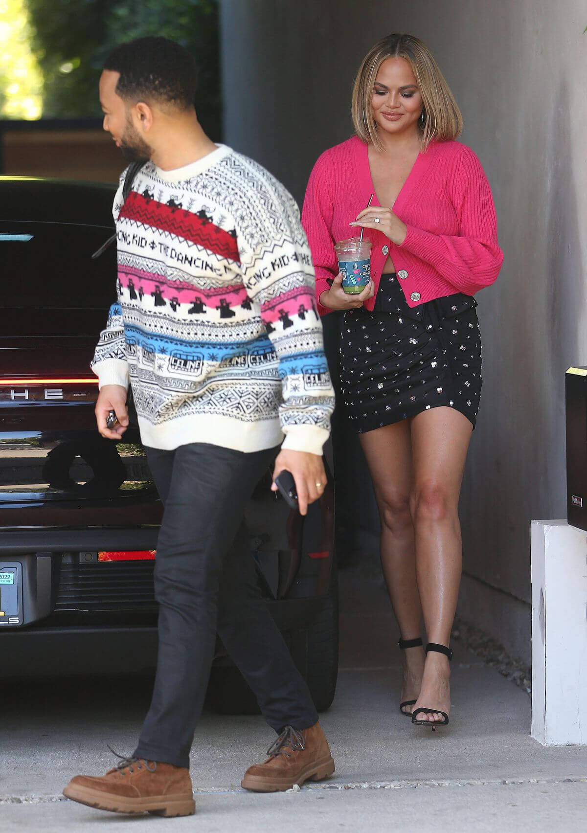 Chrissy Teigen and John Legend Day Out in West Hollywood 12/06/2021