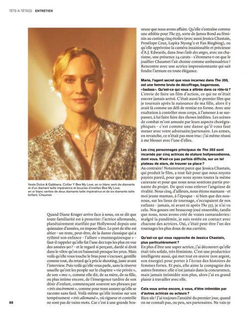 Diane Kruger Photoshoot in Marie Claire Magazine, France January 2022 2