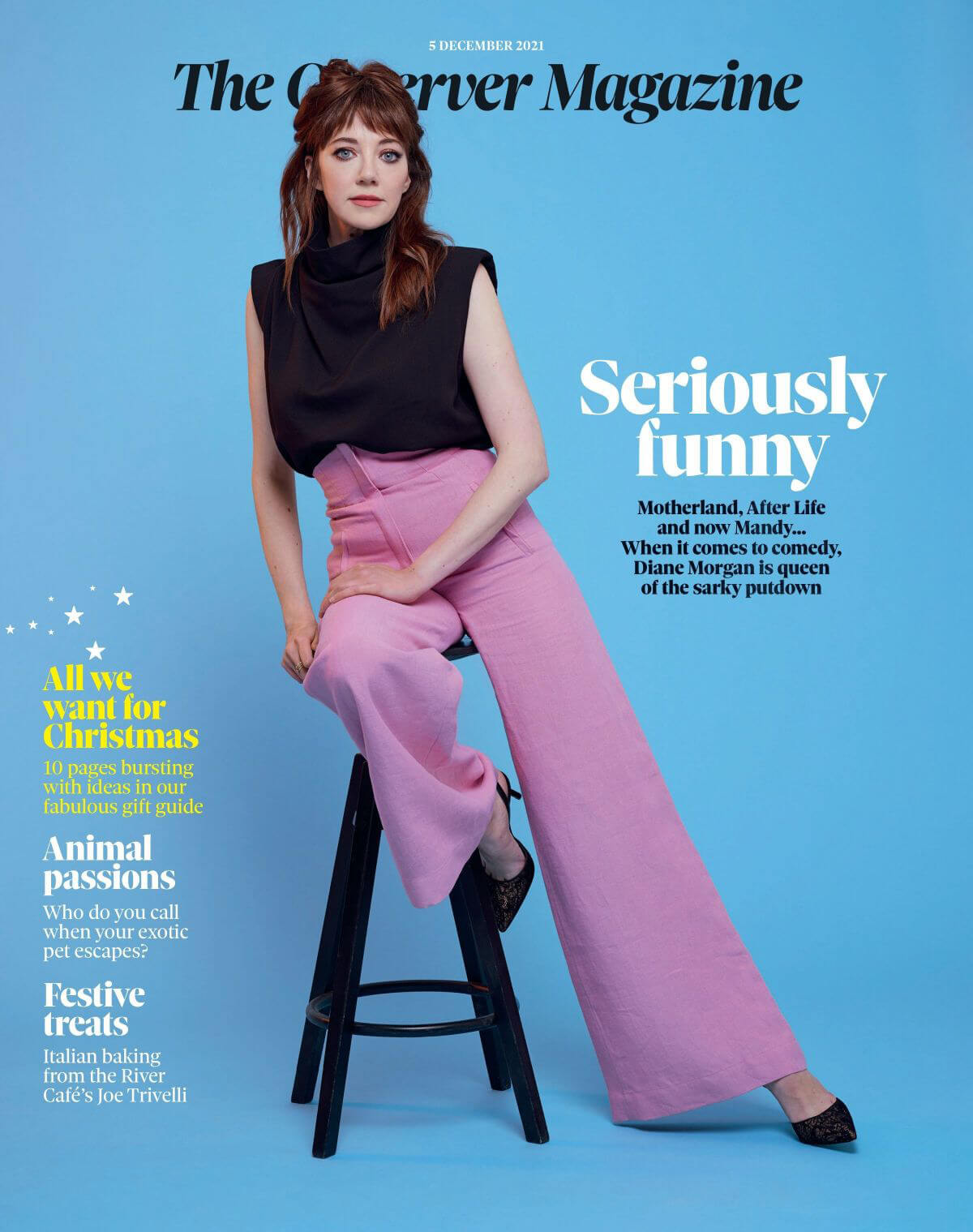 Diane Morgan Photoshoot for Observer Magazine, December 2021