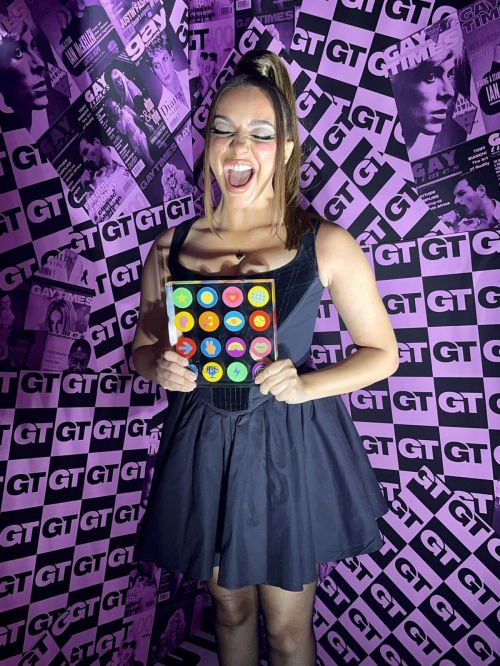 Jade Thirlwall with Allyship Award at 2021 Gay Times Honours in London 11/19/2021 1