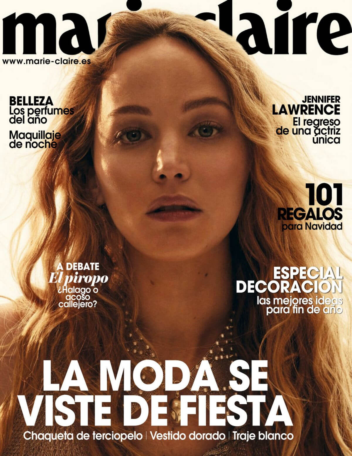 Jennifer Lawrence Photoshoot in Marie Claire Magazine, Spain December 2021
