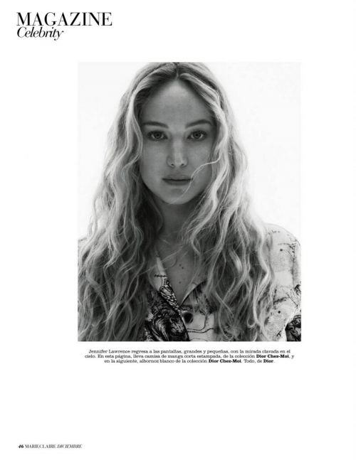 Jennifer Lawrence Photoshoot in Marie Claire Magazine, Spain December 2021 2