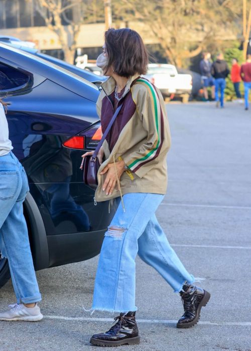 Jessica Alba Seen in Stylish Brown Jacket and Denim Day Out in West Hollywood