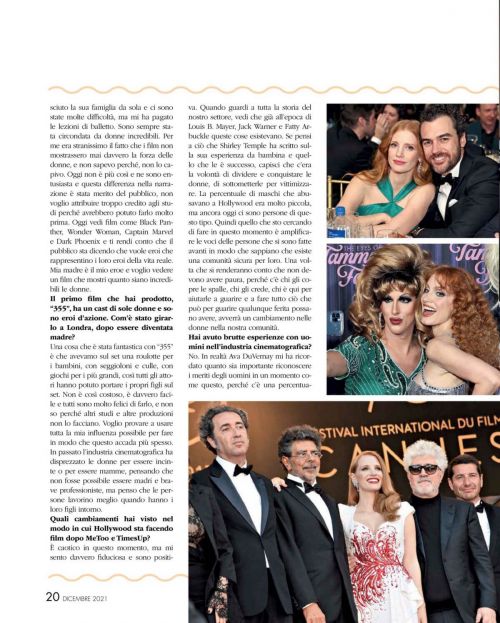 Jessica Chastain Cover Photoshoot in Voila Magazine, December 2021 3