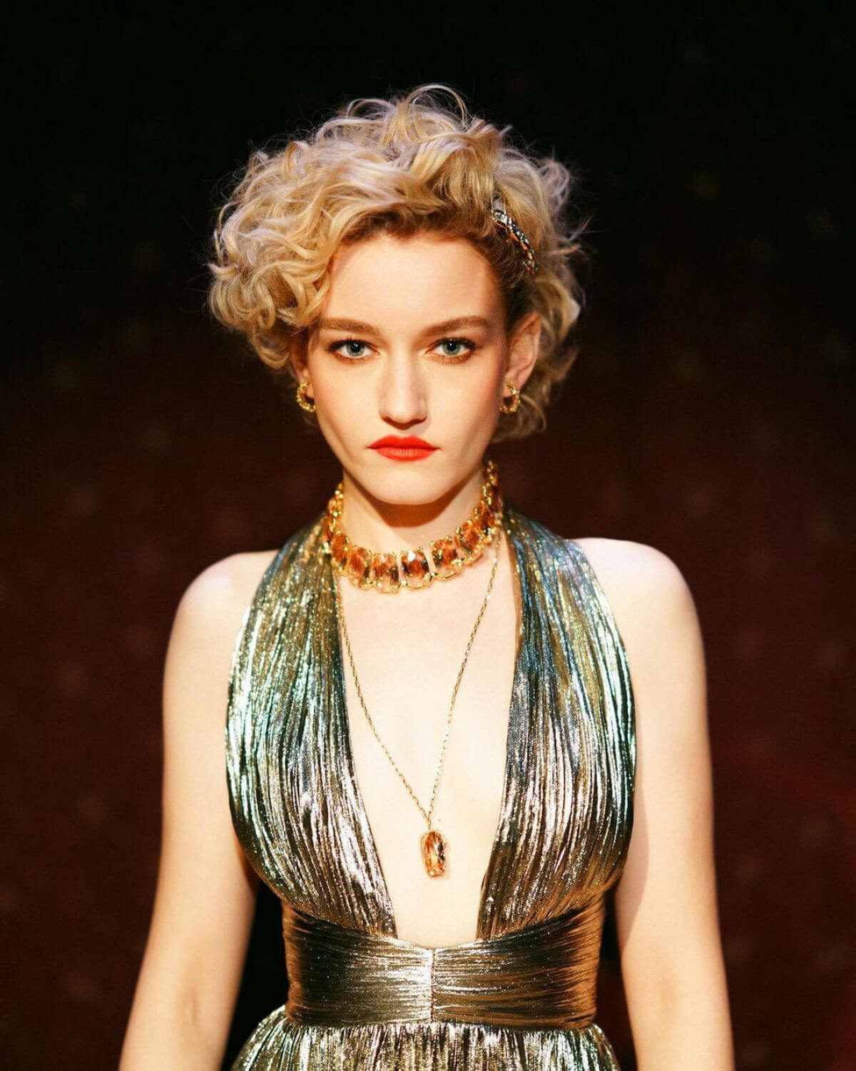 Julia Garner Photoshoot in Swarovski Produced by Vogue Magazine, November 2021