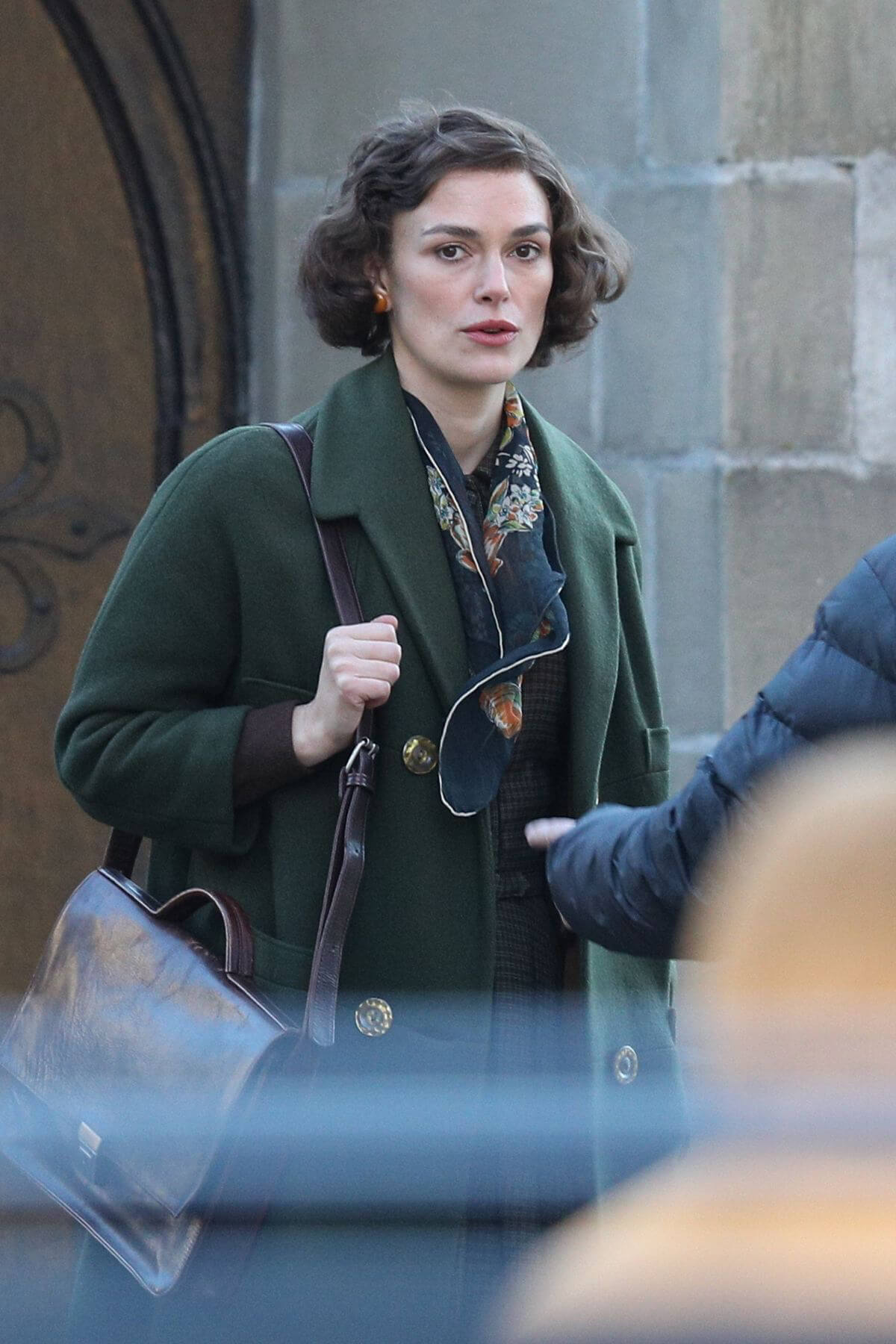 Keira Knightley on the Set of Boston Strangler in Cambridge