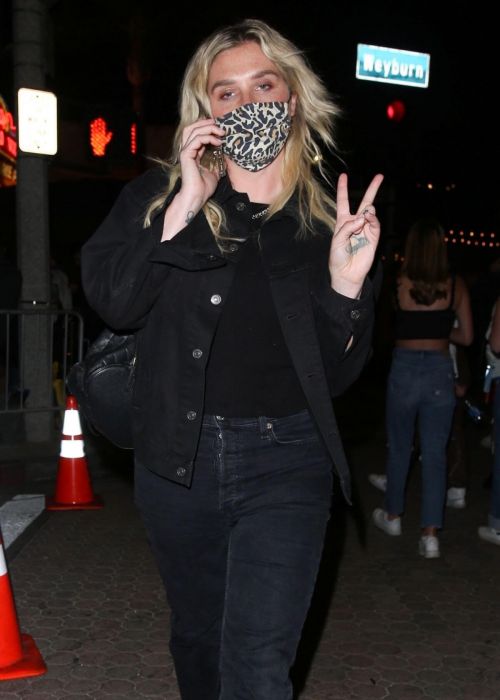 Kesha Night Out at Licorice Pizza Screening at The Fox Theatre in Westwood 11/20/2021