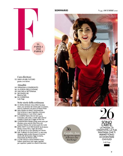 Lady Gaga Photoshoot in F Magazine, December 2021 Issue 4
