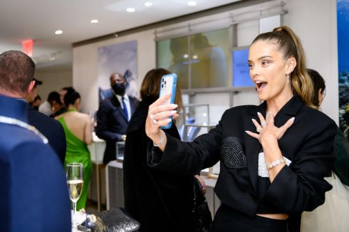 Nina Agdal attends De Beers Reflections of Nature Presentation in New York 11/17/2021 2