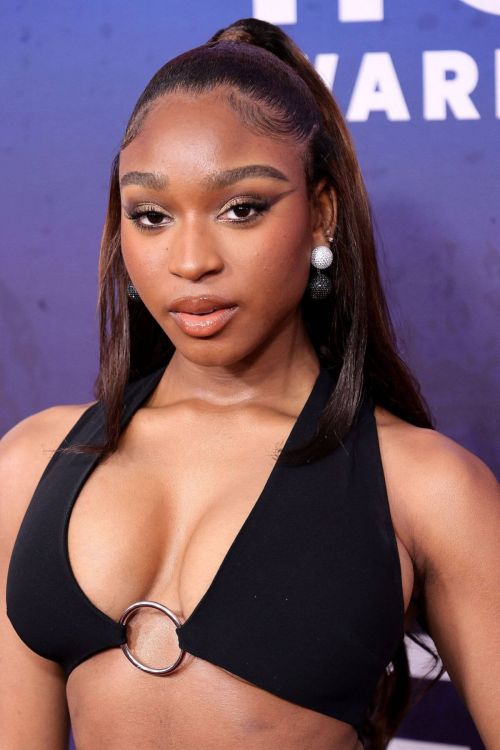 Normani seen in Black Dress at 2021 Soul Train Awards Presented by BET in New York 11/20/2021