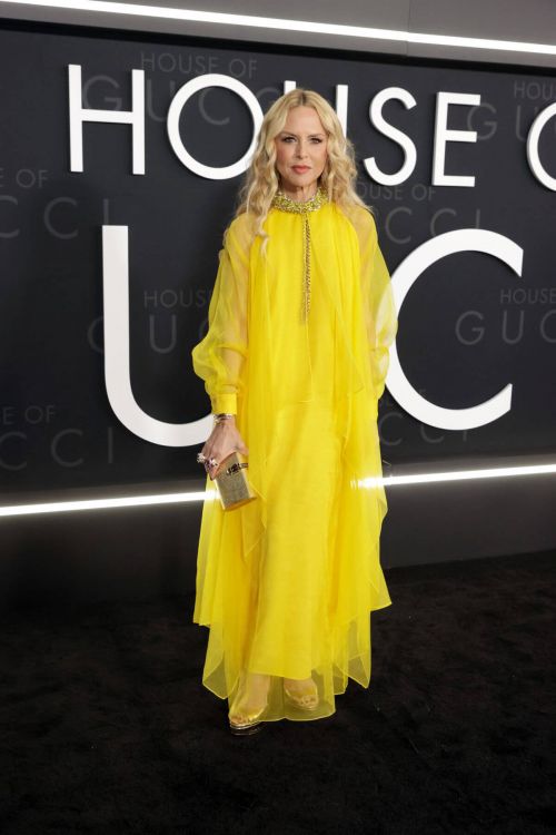 Rachel Zoe seen in Yellow Dress at House of Gucci Special Screening in Los Angeles 11/18/2021