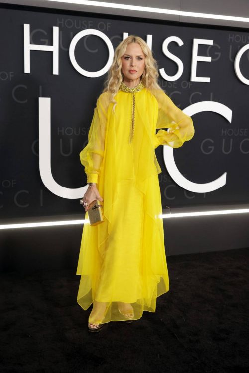 Rachel Zoe seen in Yellow Dress at House of Gucci Special Screening in Los Angeles 11/18/2021