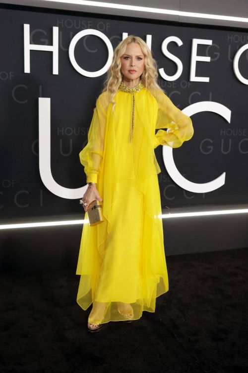 Rachel Zoe seen in Yellow Dress at House of Gucci Special Screening in Los Angeles 11/18/2021 1
