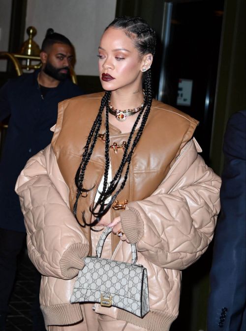 Rihanna Night Out at Cipriani Restaurant in New York