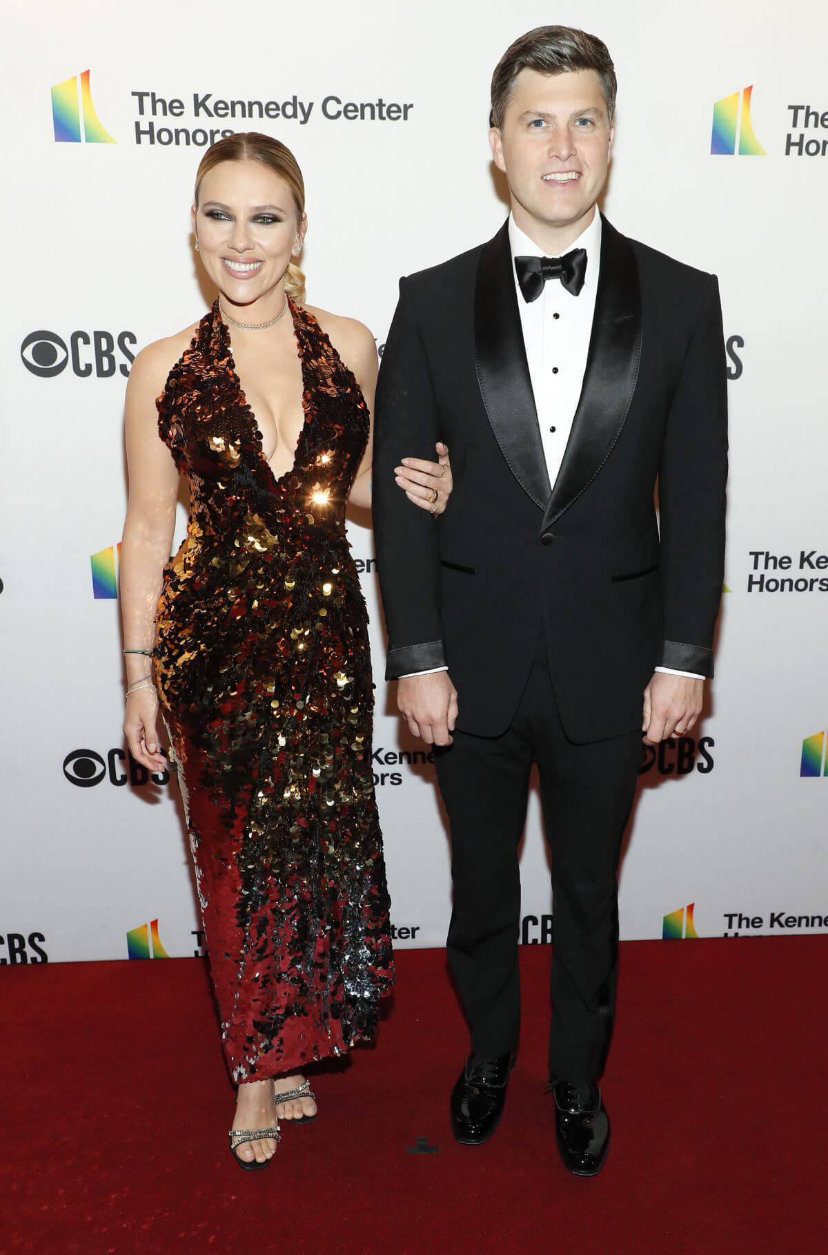 Scarlett Johansson and Colin Jost attends 44th Kennedy Center Honors in Washington