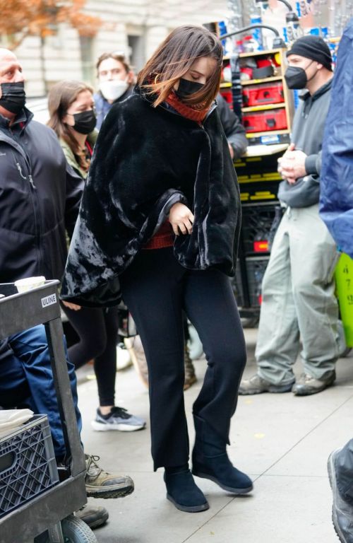 Selena Gomez on The Set of Only Murders in The Building Season 2 in New York