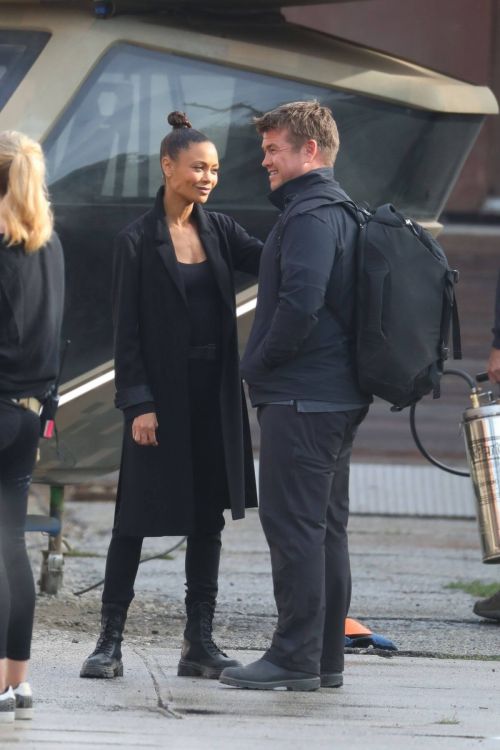 Thandiwe Newton on the Set of Westworld in Los Angeles 11/19/2021 1
