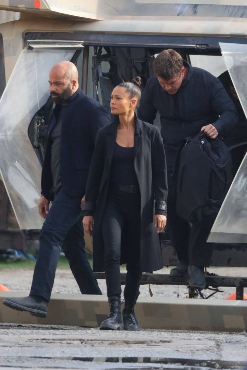 Thandiwe Newton on the Set of Westworld in Los Angeles 11/19/2021 3