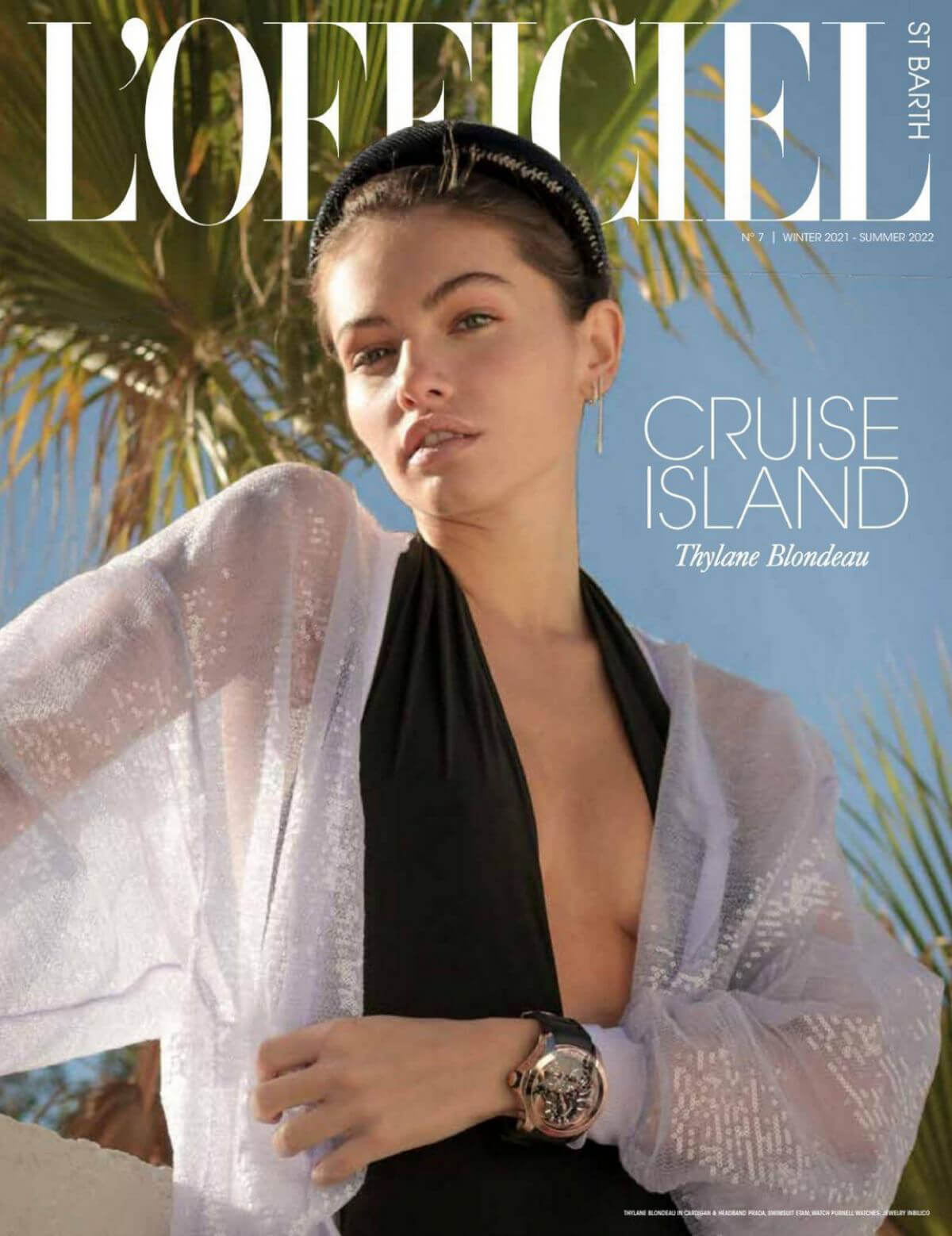 Thylane Blondeau in L'Officiel Magazine St Barth, Winter 2021 - Summer 2022