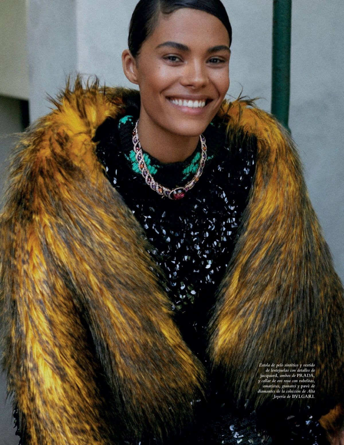 Tina Kunakey Photoshoot in Harper's Bazaar Magazine, Spain December 2021