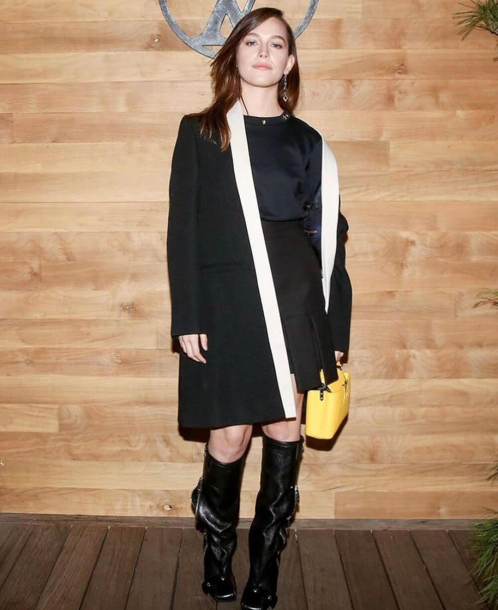 Victoria Pedretti at Louis Vuitton and Nicolas Ghesquiere Celebrate in Malibu 11/19/2021