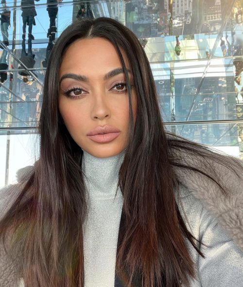Ambra Gutierrez seen in Stylish Top with Tights in SUMMIT One Vanderbilt 2