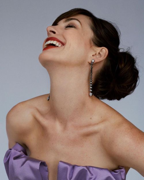 Anne Hathaway Photoshoot in Prada Outfit by Christian Hogstedt, July 2021