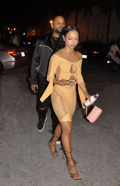 Karrueche Tran Night Out in Bodycon After Leaves a Party at Art Basel in Miami