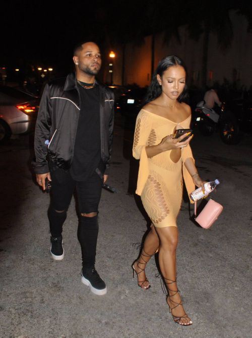 Karrueche Tran Night Out in Bodycon After Leaves a Party at Art Basel in Miami 4