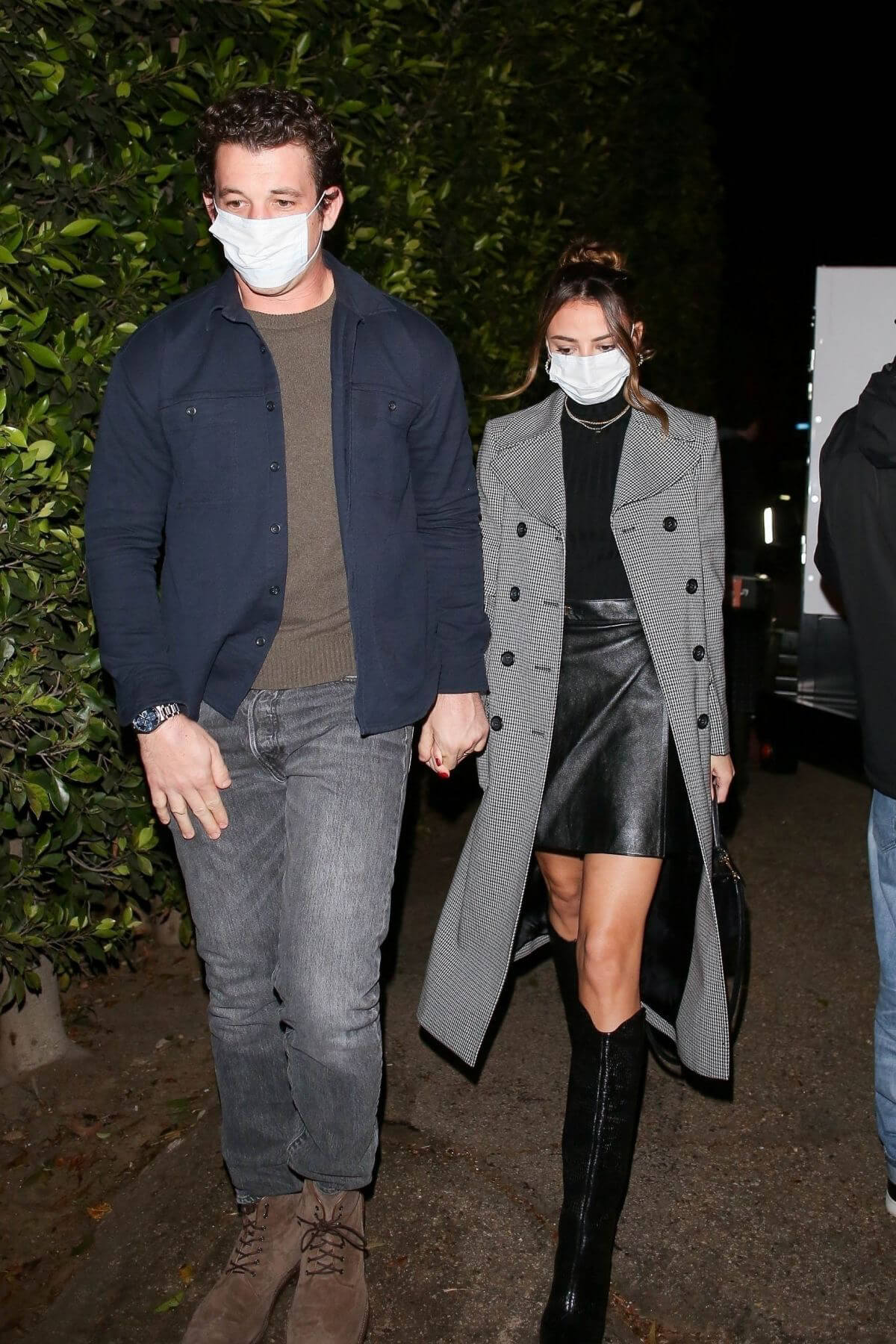 Keleigh Sperry and Miles Teller Night Out at Jennifer Klein